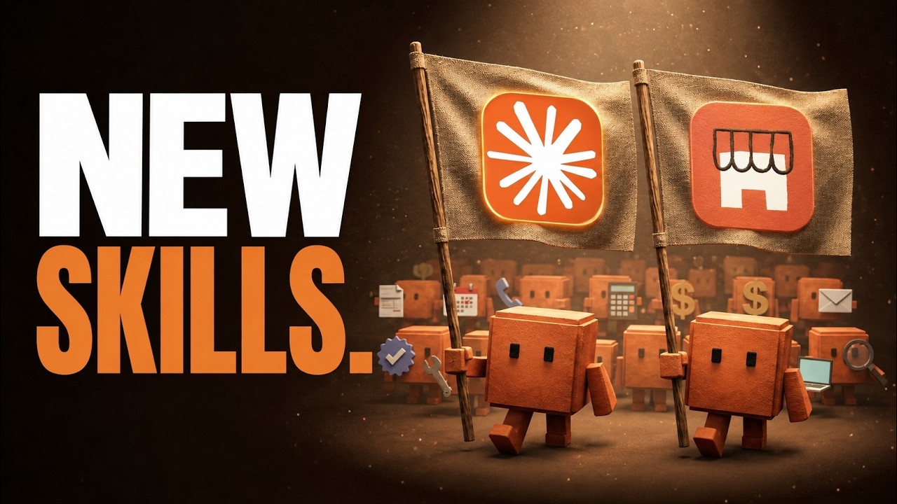ภาพปกวิดีโอ Ben AI เรื่อง Claude Small Business พร้อมข้อความ NEW SKILLS