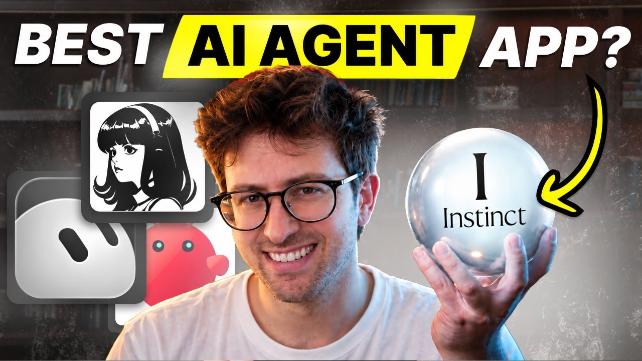 ภาพปกคลิป Greg Isenberg เรื่อง Instinct AI พร้อมข้อความ BEST AI AGENT APP?
