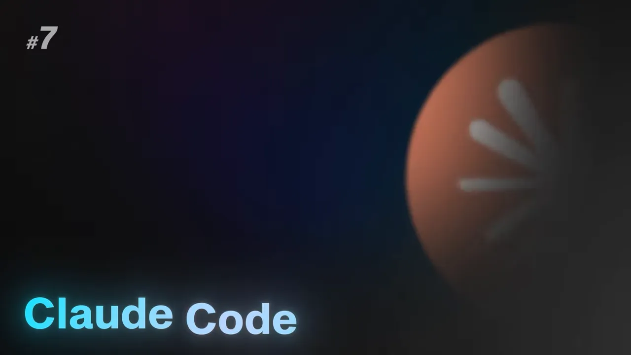 ภาพเปลี่ยนหัวข้อหมายเลข 7 พร้อมชื่อ Claude Code